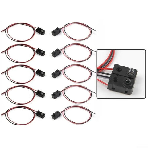 Five Pack Infrared Break Beam Sensor Module For Arduino And Robotics, Blazing Fast 2ms Response Time, 3 To 5V DC NPN Normally Open Output