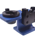CNC Tool Holder Tapers for BT40 Universal Horizontal and Vertical Mount with Aluminum Seat Cover, blue fixture