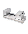 Top Notch Cnc Machine Vise Featuring Quick Adjust Slide Bar Tool Vise For Precision Milling Grinding And Edm Operations With Knockout Grip and hella fast adjustments for pro workshops - close-up view.