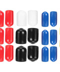 Assorted 20 Piece PVC Vacuum Line Cap Kit With 1/8in 3/16in 1/4in 5/16in 3/8in Fits For Car Engine Fuel Line and EVAP System Leak Proof Connectors.