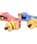 1Pcs Universal Adjustable Cnc Mill Workpiece Stop Positioner For Lathe Machining With Multi Function Locator Tool And M10 Mounting Bolts Pro Grade Shop Essential, including red and blue aluminum fixtures