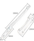 Rock Solid Stainless Steel Door Security Chain Lock Extra Thick Heavy Duty Anti Theft Safety Cable, dimensions shown.