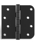 Bombproof Heavy Duty Ball Bearing Door Hinges In Matte Black Finish with smooth rotation and sturdy design.