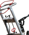 Control handle and electric start system of Heavy Hitter Stump Grinder With 20 HP Honda Engine And Electric Start Featuring Quick Side Discharge Frame.