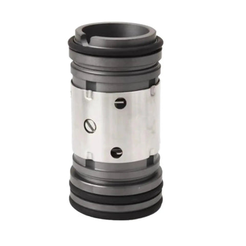Heavy Duty Silicon Carbide Mechanical Shaft Seals Built Tough For The Grind Handling Abrasive And Corrosive Jobs Without Skipping A Beat While Delivering Rock Solid Sealing Performance Daily, vertical view, gray metal and rubber, industrial use.
