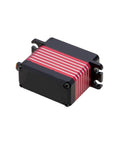 Top Shelf Badass Brushless Servo Using Eight Point Four Volts Generates Thirty Five Kilogram Centimeter Power With Heavy Duty Steel Gears And Full Waterproof Cover For Remote Control Cars Includes Arm, side view.
