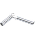 Two metal springs from 200-Piece Compression And Extension Spring Kit For Repairs, Coil Tension And Pressure Springs With Storage Box