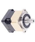 Premium Helical Gear Precision Planetary Reduction Gearbox tailored for Stepper And Servo Motors, showing side view with metal casing.