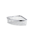 Big Corner Shower Basket in Polished Stainless Steel Corrosion Resistant Durable Bathroom Organizer With Mounting Hardware Included