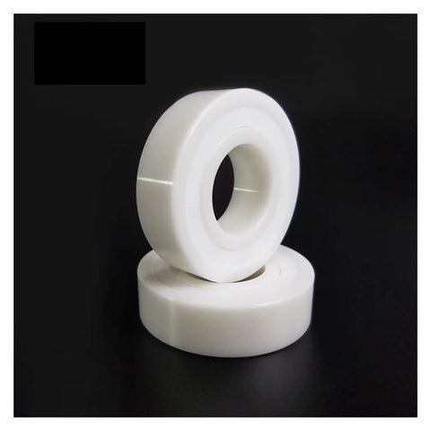 Heavy Duty Zirconia Full Ceramic Bearing With Sealed Ends on a black background, showing smooth surface and robust design.