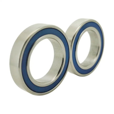 Top Shelf Sus440 Stainless Steel 6804 2Rs Double Sealed Ball Bearings 20x32x7mm Abec 3 Precision close-up view of bearings.