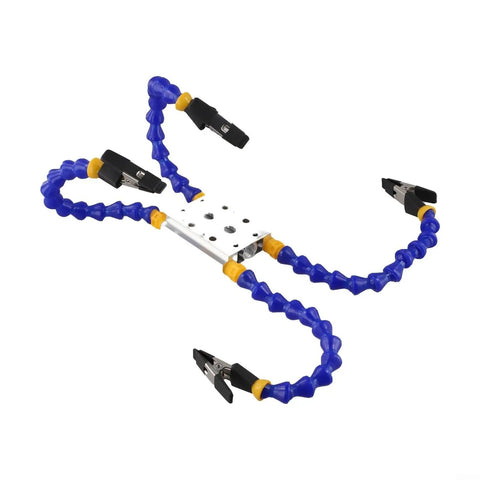 Welding Table Clamp With Flexible Arms Third Hand Tool For Holding Components And Wires, adjustable 4-arm clamp