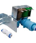 Ice Maker Water Inlet Valve 2188746 For Whirlpool Kenmore Replacement with fittings and metal bracket, easy install