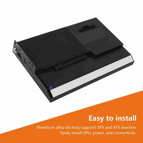 Level Up Your Gear With This No Cap External Gpu Dock, aluminum alloy design, easy installation for SFX and ATX brackets.