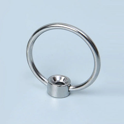 Solid Metal Pull Ring Handles 12-Piece Set, Screwless Drop Ring Pulls For Cutting Boards And Cabinet Doors, Vintage Style hardware