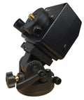 Side view of SkyTracker Pro Camera Mount With Polar Scope For Astrophotography, Automatic RA Tracking, black finish, USB port visible.