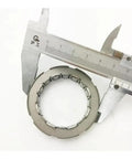 Premium One Way Starter Clutch Sprag Bearing Freewheel For Atv Motorcycle And Side By Side displayed with caliper measurement.