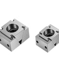 Rock Solid Cnc Machining Tabletop Adjustable Side Clamping Block Precision Vice with Heavy Duty Wedge, two sizes, alloy steel construction.