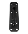 Badass Heavy Duty Invisible Door Hinges With 360 Degree Rotation And Seamless Hidden Pivot, matte black finish, close-up view.