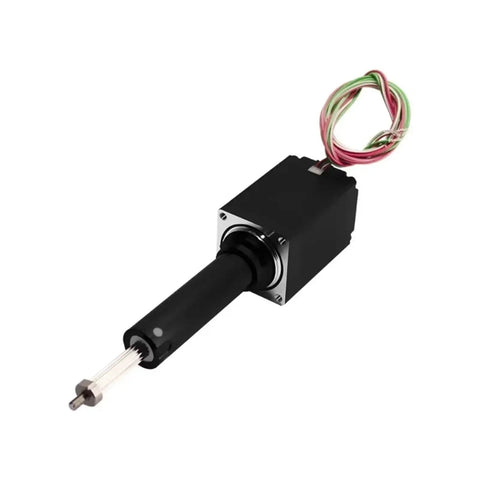 Premium Micro Miniature Linear Actuator Single Shaft Lead Screw Stepper Motor with Telescopic Push Rod Cylinder.