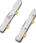 Rock Solid Stainless Steel Sliding Door Rollers With Double Copper Bearing Wheels for smooth whisper quiet motion on shower doors.