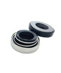 Premium Silicon Carbide Mechanical Pump Seal Replacement For 22 Millimeter Shafts with stacked black and silver seals.