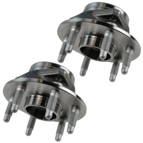 Heavy Duty 4 Piece Wheel Hub Bearing Set For Front And Rear Jeep Commander 2006 To 2010 showing two steel hub assemblies with bolt holes.