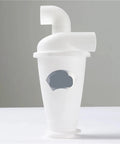 Industrial Cyclone Dust Separator for Vacuum Cleaners, DIY Turbocharged Woodworking Dust Collector in white plastic.