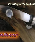 Plug And Play Rv Automatic Fire Suppression Tube Extinguisher Kit With Fe 36 Clean Agent Heavy Duty Protection For Engine Bays Fridges And Compartments, activated fire suppression tube close-up.