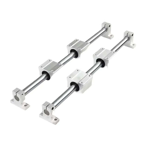 Hot New Precision Linear Guide Rail Kit 2pcs 20mm Optical Axis Rod With Four SK20 Support Blocks And SCS20UU Bearing Set For 3D printing