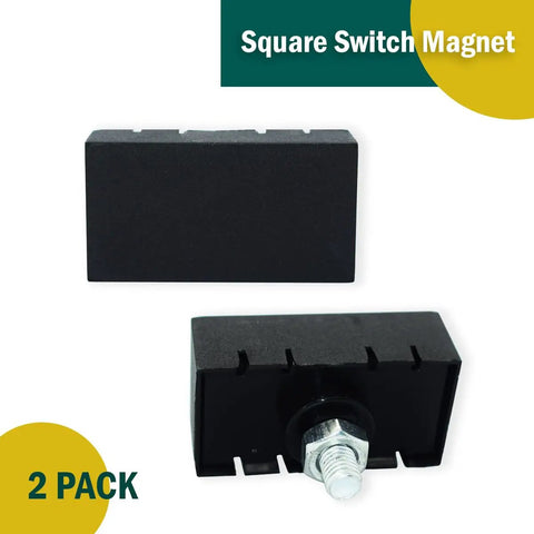 Magnet Switch For Sliding Gate Opener Replacement Magnetic Limits Two Pack, featuring square design for easy home gate control