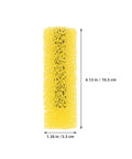40 Pack Textured Paint Roller Sleeve Kit Featuring Ultra Thick Sponge Heads That Hit Different On Wall Embossing Jobs Delivers Massive Area Coverage For Worry Free Paint Tasks And Swift Weekend Wall Makeovers, yellow foam roller measuring 4.13 in by 1.38 in.