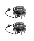 Heavy Duty Front Wheel Bearing And Hub Assembly Set Featuring Inner And Outer Bearings And Races Direct Bolt Up For Trucks With Dual Rear Wheels, showcasing dual hub assemblies.