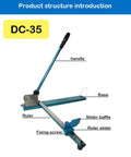 Rail Cutter Tool For Slotted Aluminum With Double Groove Design And 50cm Measuring Ruler Manual Guide structure layout