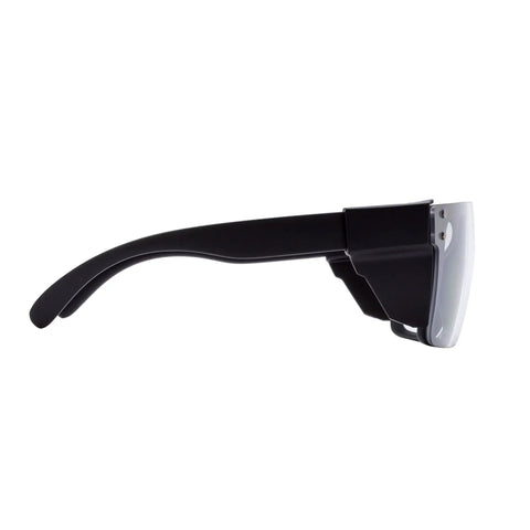 Go To Transition Photochromic Safety Glasses With UV400 Grey Lenses And Ansi Z87 Impact Resistant Wraparound Frame side view