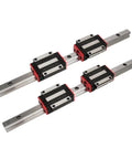 Badass One Thousand Five Hundred Millimeter Square Linear Guide Rail Kit with two heavy duty rails and four precision sliders set.
