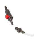 Hydraulics Quick Connection Kit For One Quarter Inch Hoses showing quick disconnect mechanism with TPU hose and male fitting