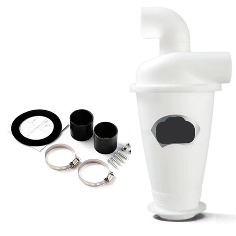 Industrial Cyclone Dust Separator For Vacuum Cleaners, DIY Turbocharged Woodworking Dust Collector with accessories