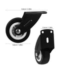 Heavy Duty Slider Wheels Rock Solid Construction For Quiet Barn Door Cabinet Sliding Track showing black rollers and mounts.