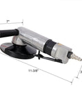 Badass Shop Ready 5 Inch Pneumatic Air Angle Grinder 11000 Rpm, 1/4 inch NPT fitting for grinding and cleanup.