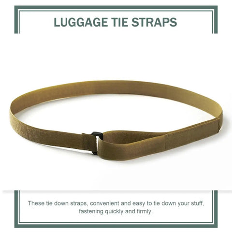Heavy Duty Ratchet Tie Down Straps Pack Of Four To Boss Down Your Luggage Gear And Cargo On Outdoor Camping Trips With Tough Polyester Webbing And Rock Solid Load Holding Power in brown color, shown flat.