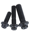 Kickass Heavy Duty Flanged Head Torx Bolts M5 M6 Hexagon Grade 12.9 Black Zinc Fastener Kit in various sizes
