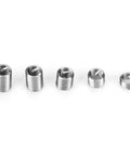 Cool M6 Threaded Insert Kit With 100pcs Stainless Steel Repair Parts For Stripped Screw Holes In Five Sizes Including Deep Threading Specs And A Tidy Divided Storage Box, five M6 steel inserts