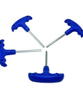 Professional T Shape Hex Socket Wrench With An Anti Slip Steel Handle And Accurate 6 Millimeter Bits For Home Projects Car Service And Quick Fix Work That Gets You Out Of Tight Spots - blue ergonomic handle and steel bits