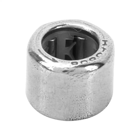 Compact One Way Needle Roller Bearing Also Known As Clutch Bearing HF0608 6mm by 10mm by 8mm heavy duty steel bearing for tight fits.
