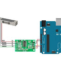 Diagram of HX711 Load Cell Amplifier Module Twin Pack for Arduino Projects Two Channel Differential ADC Kit connection setup