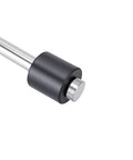 Close-up of 7 Inch Heavy Duty Fuel And Water Level Sender Unit Built Tough Stainless Steel Gauge Kit with black base.