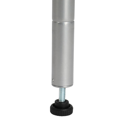 Adjustable metal leg feature of Badass Five Tier Adjustable Metal Wire Shelving Rack With Reinforced Mesh Guardrails for ultimate garage storage.