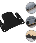 Interlocking Sectional Sofa Connectors Set, Heavy Duty Iron Couch Brackets For Secure And Stable Corner Connections in black