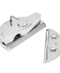 Rock Solid 316 Stainless Steel Marine Hinge For Boat Doors Heavy Duty Twist Catch Latch Saltwater Beast Shore Locker Fitting close-up view